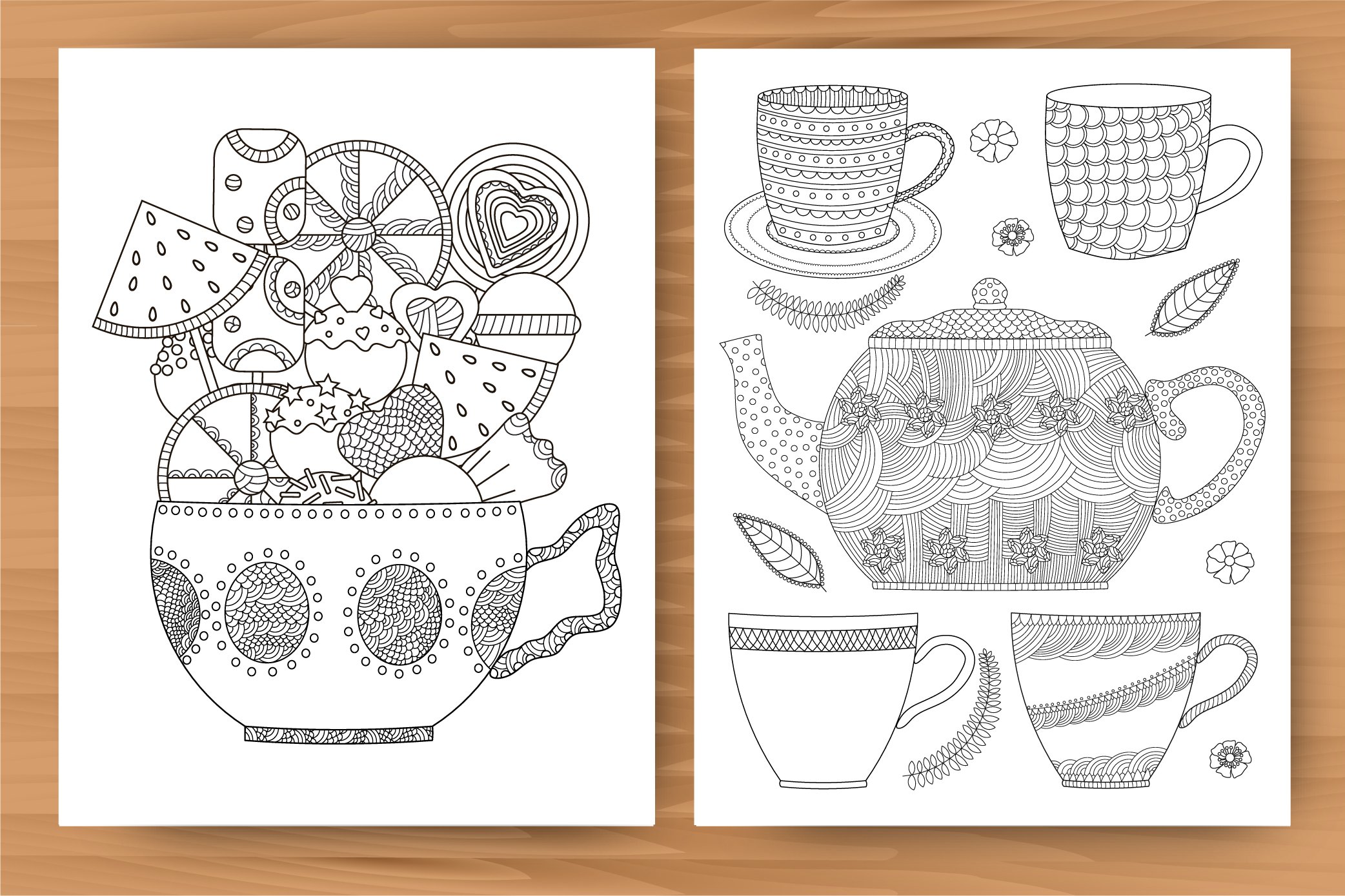 Cups coloring book pdf coloring pages