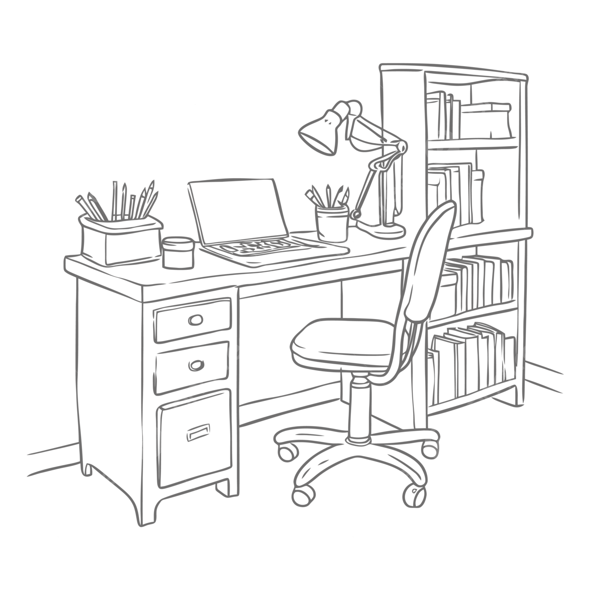 Office desk vector png vector psd and clipart with transparent background for free download