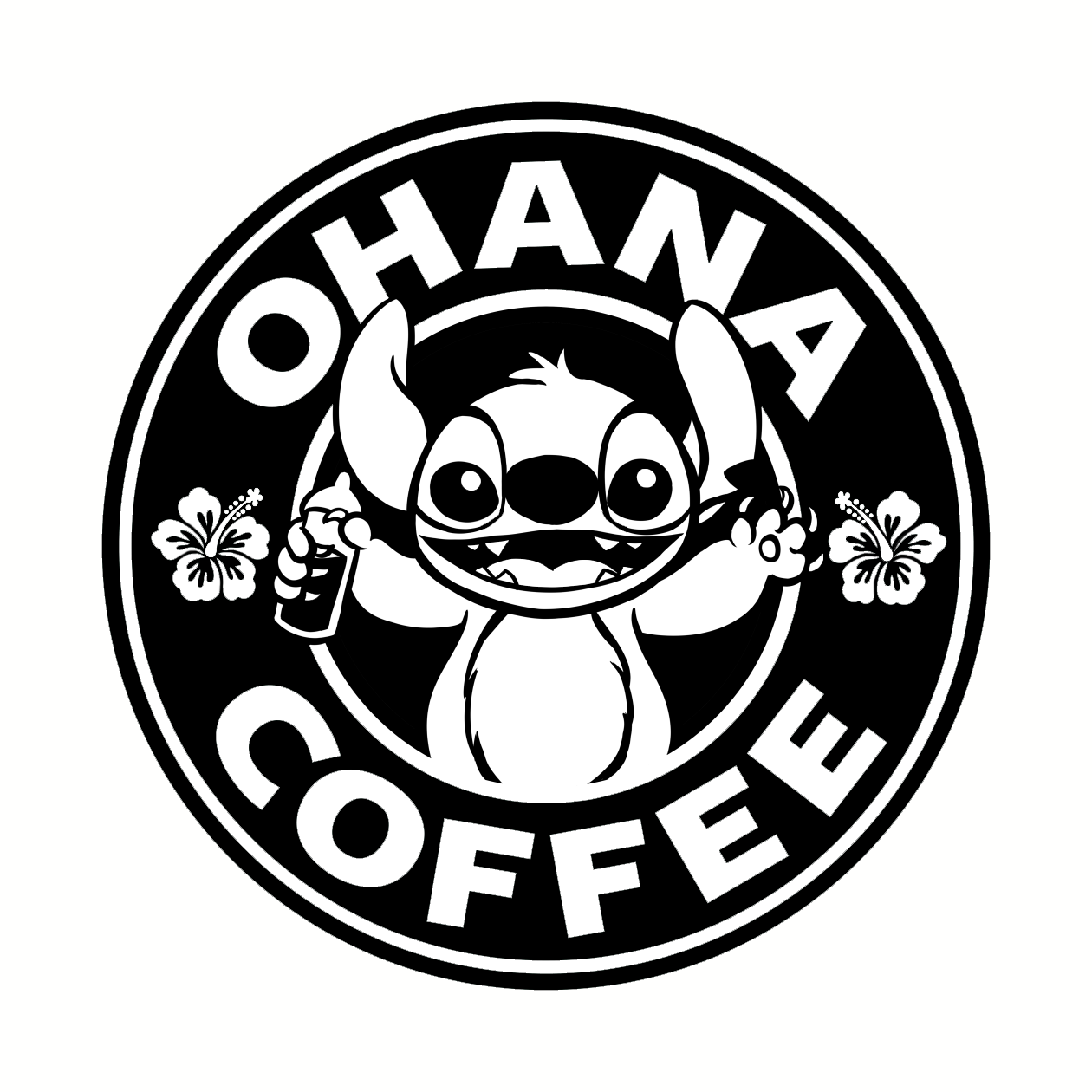 Lil and stitch ohana coffee