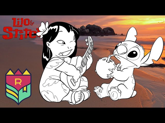 Coloring lilo and stitch