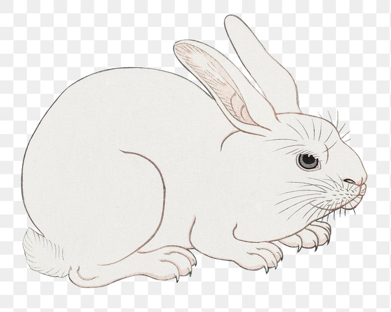 Ohara koson bunny images free photos png stickers wallpapers backgrounds