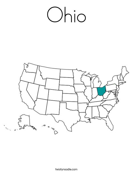 Ohio coloring page