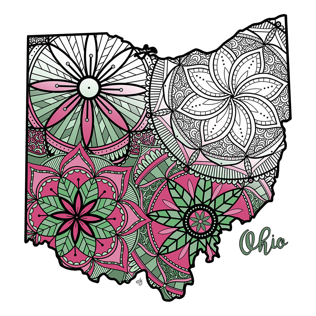 Coloring pages ohio usa map â ta muchly