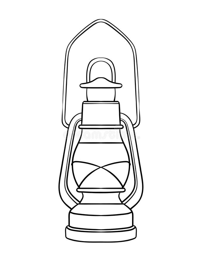 Lamp coloring kids stock illustrations â lamp coloring kids stock illustrations vectors clipart