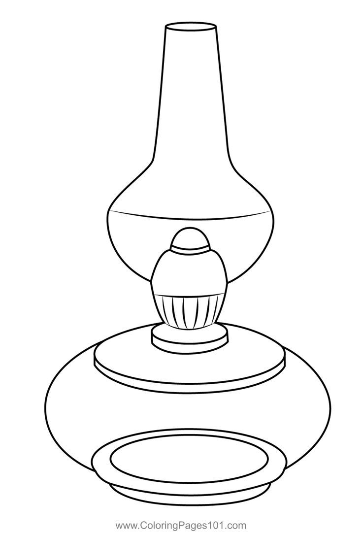 Kerosene lamp coloring page kerosene lamp coloring pages coloring pages for kids