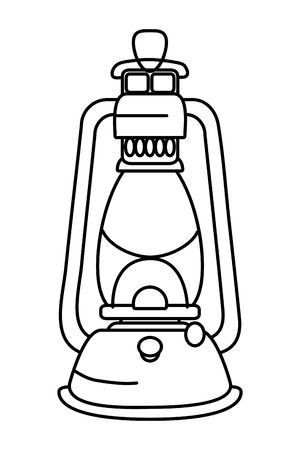 Camping lantern oil lamp cartoon vector illustration graphic design royalty free svg cliparts vectors and stock illustration image