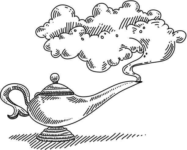 Oil lamp icon stock illustrations royalty