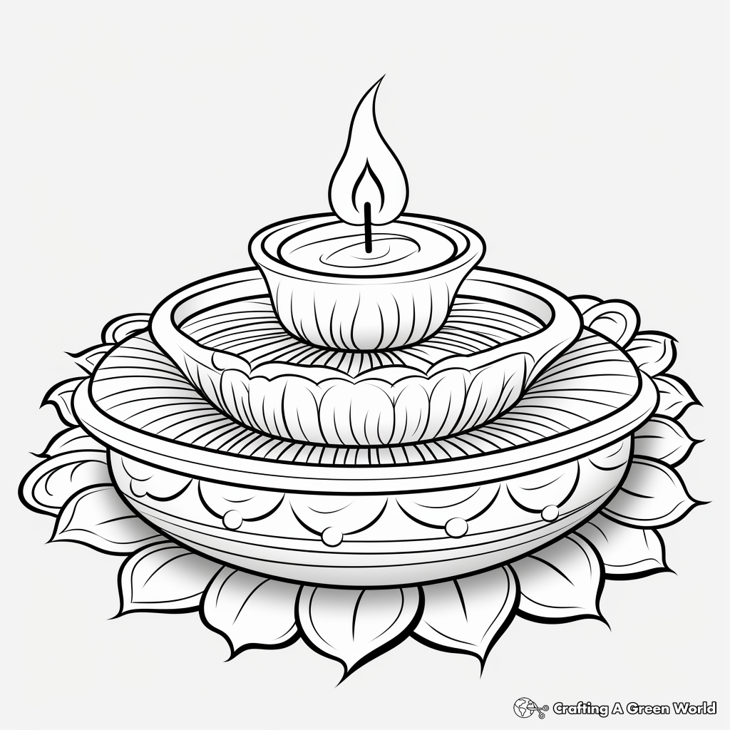 Diwali coloring pages