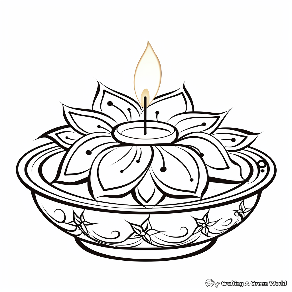 Diwali coloring pages
