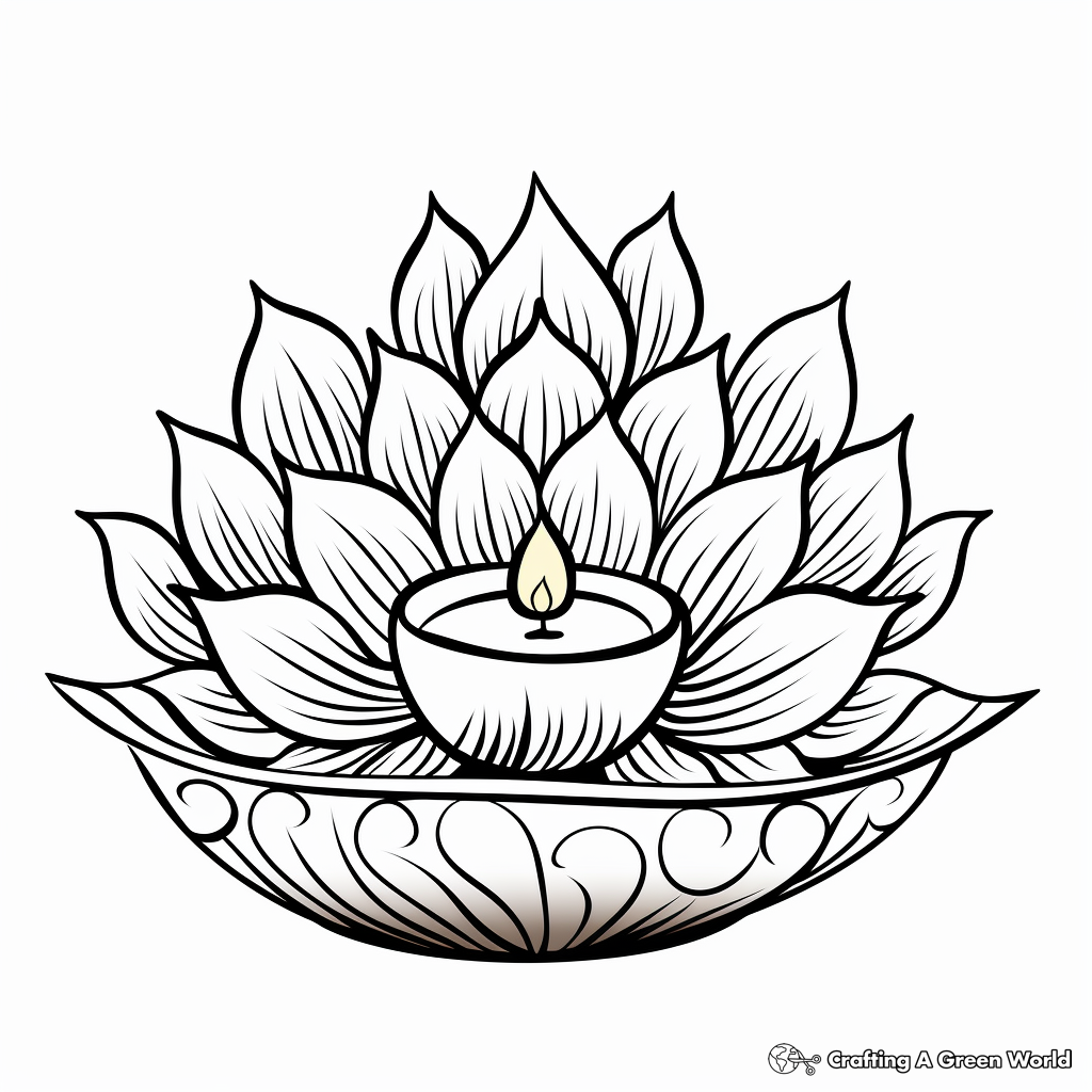 Diwali coloring pages
