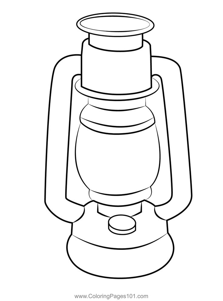 Old kerosene lamp coloring page coloring pages kerosene lamp printable coloring pages