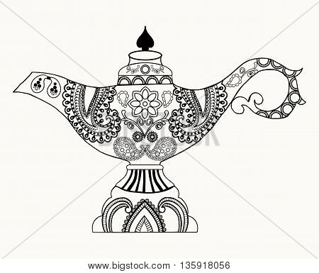 Alladin magic lamp vector photo free trial bigstock