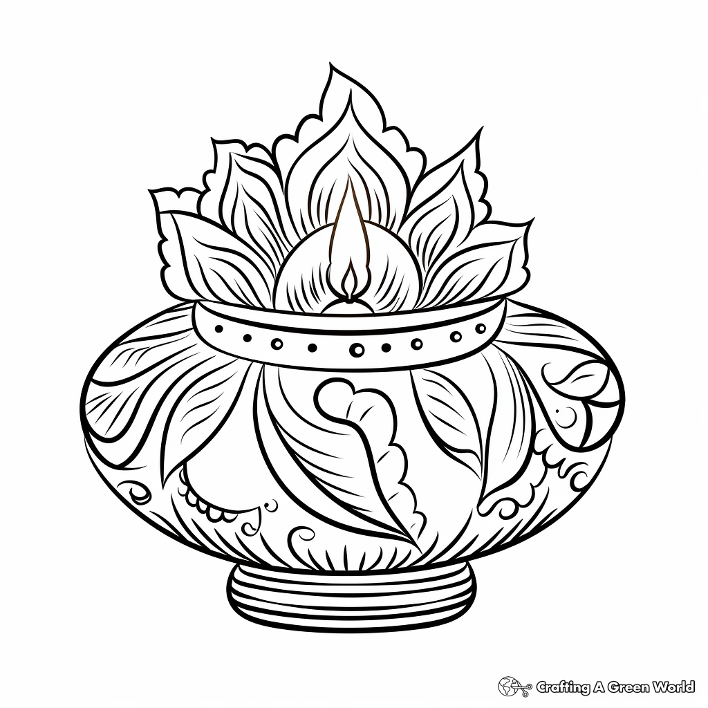 Diwali coloring pages