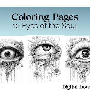 Trippy eye drawing