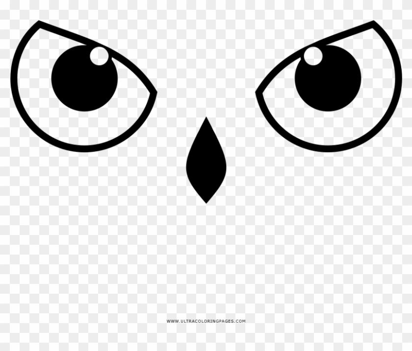 Owl eyes coloring page
