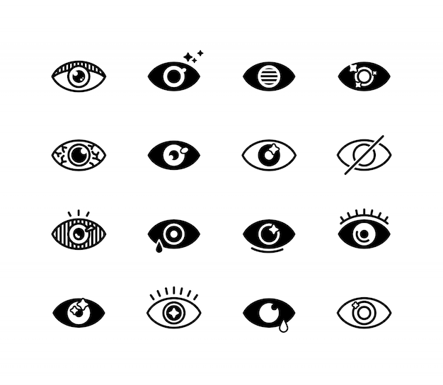 Eye vectors illustrations for free download