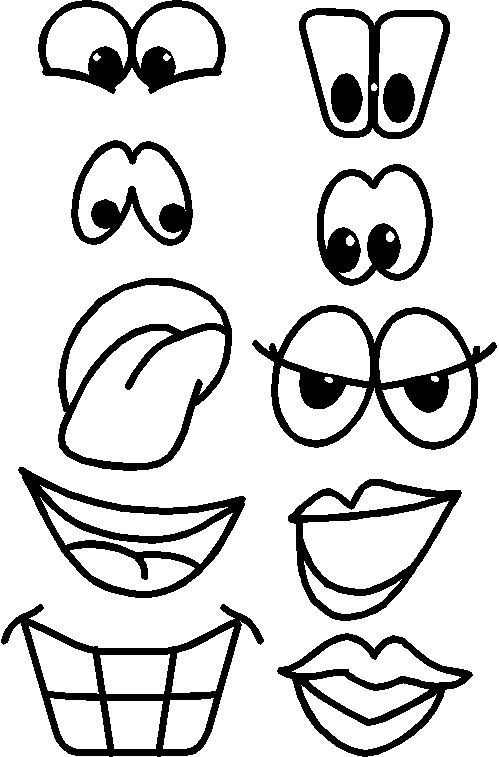 Image result for eyes ears mouth nose coloring pages face drawing drawings