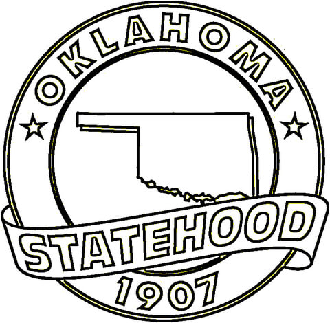 Oklahoma coloring page free printable coloring pages
