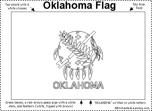 Oklahoma flag printout