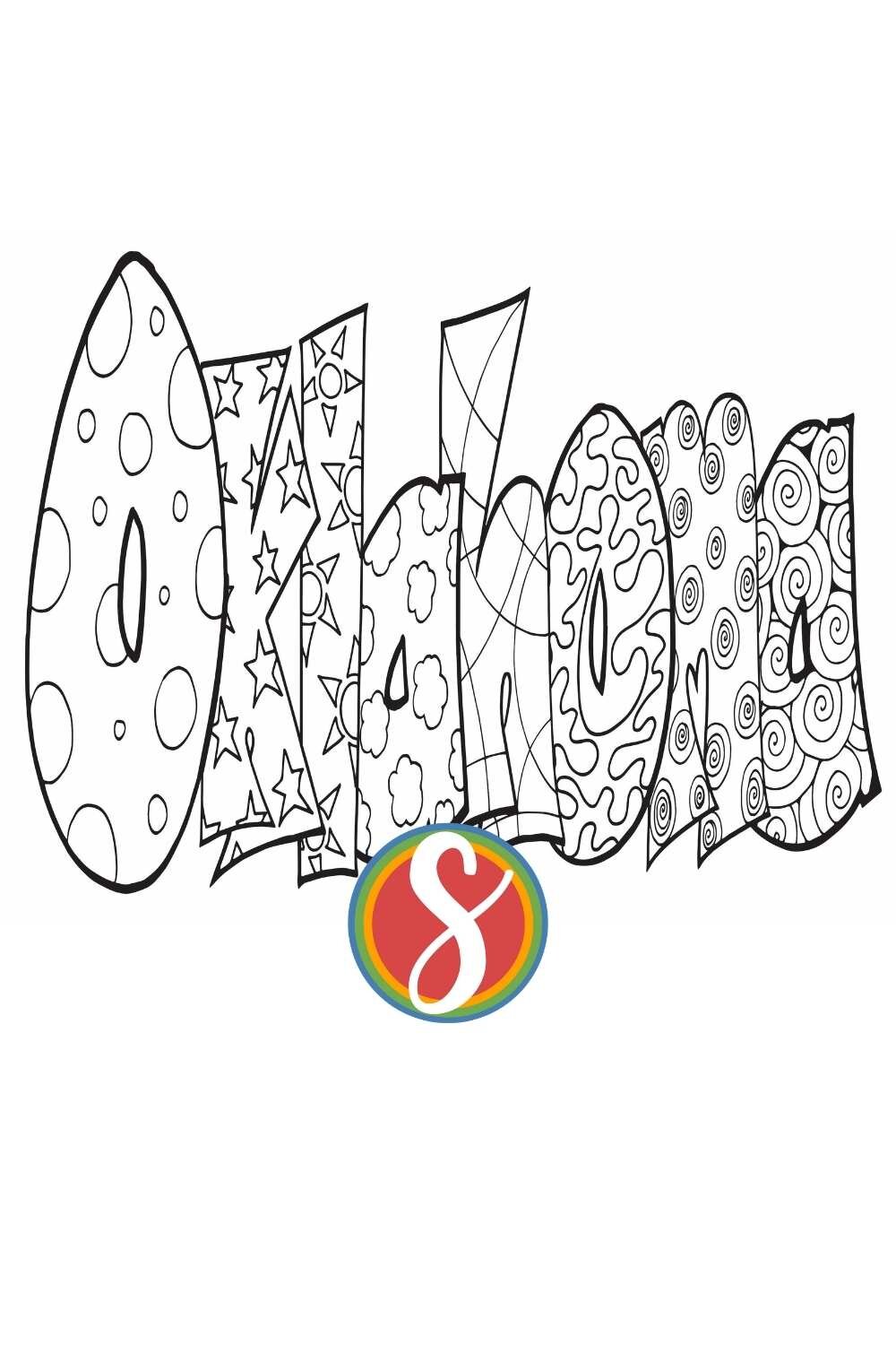 Free oklahoma coloring pages â stevie doodles
