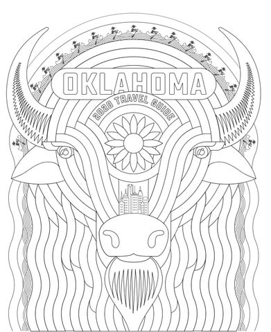 Oklahoma travel guide coloring book by oklahoma tourism recreation department