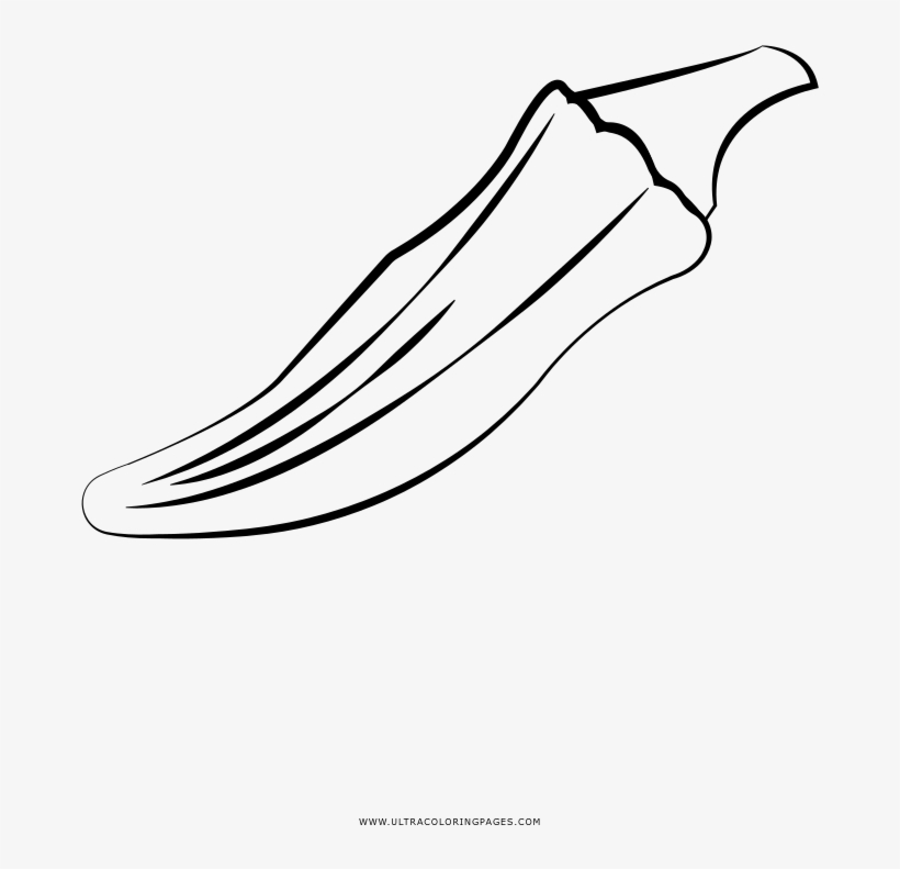 Okra coloring page