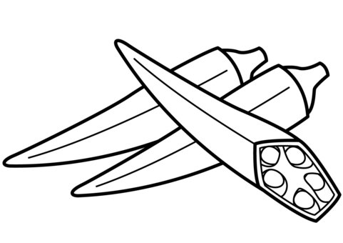 Okra vectors clipart illustrations for free download
