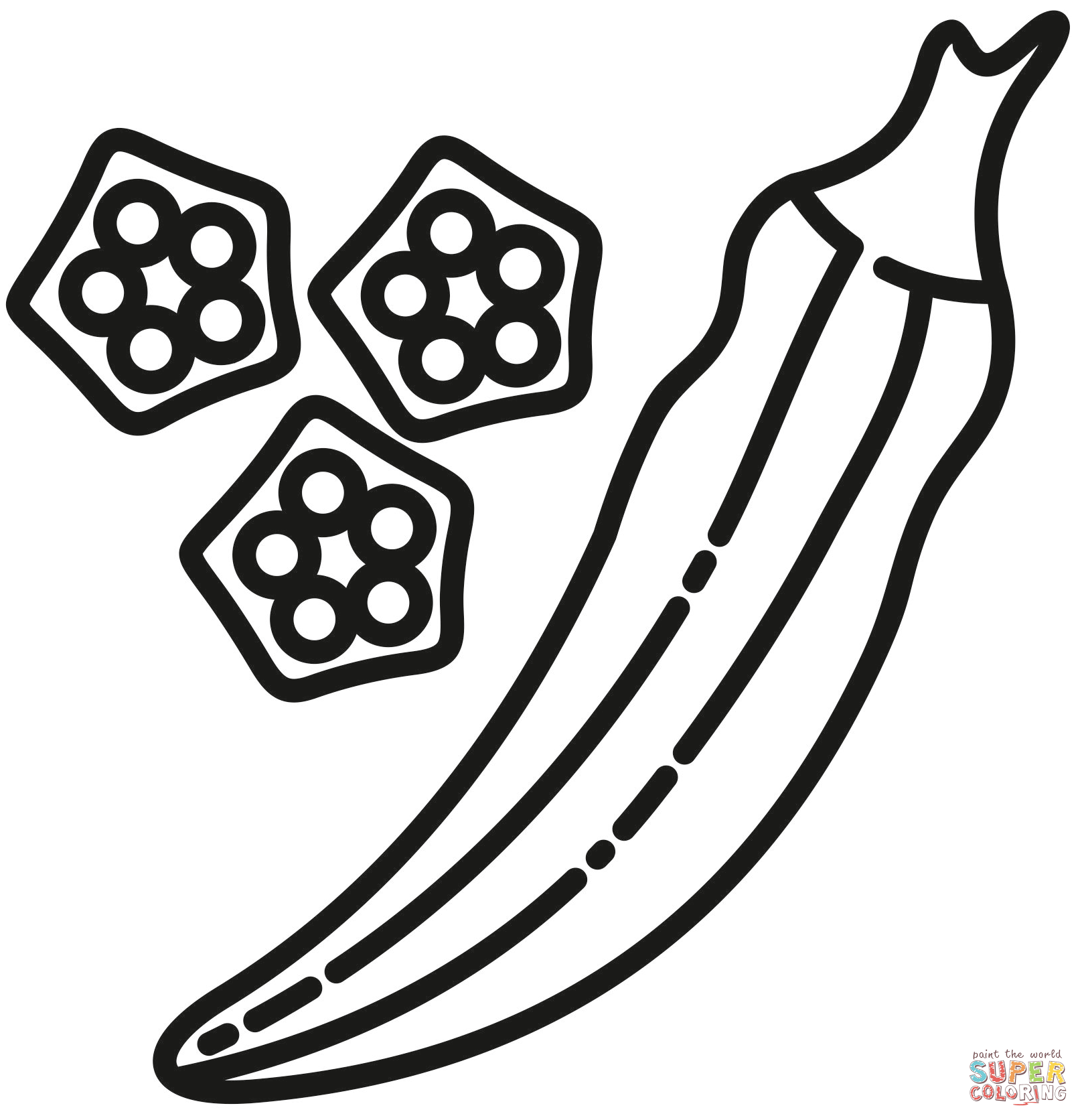 Okra coloring page free printable coloring pages