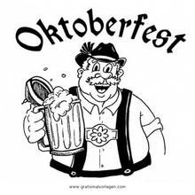 Celebrate oktoberfest with this festive coloring page