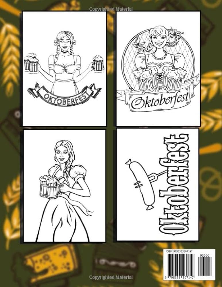 Oktoberfest coloring book for girls oktoberfest activity book germany coloring book oktoberfest activity book publishing oktoberfest books