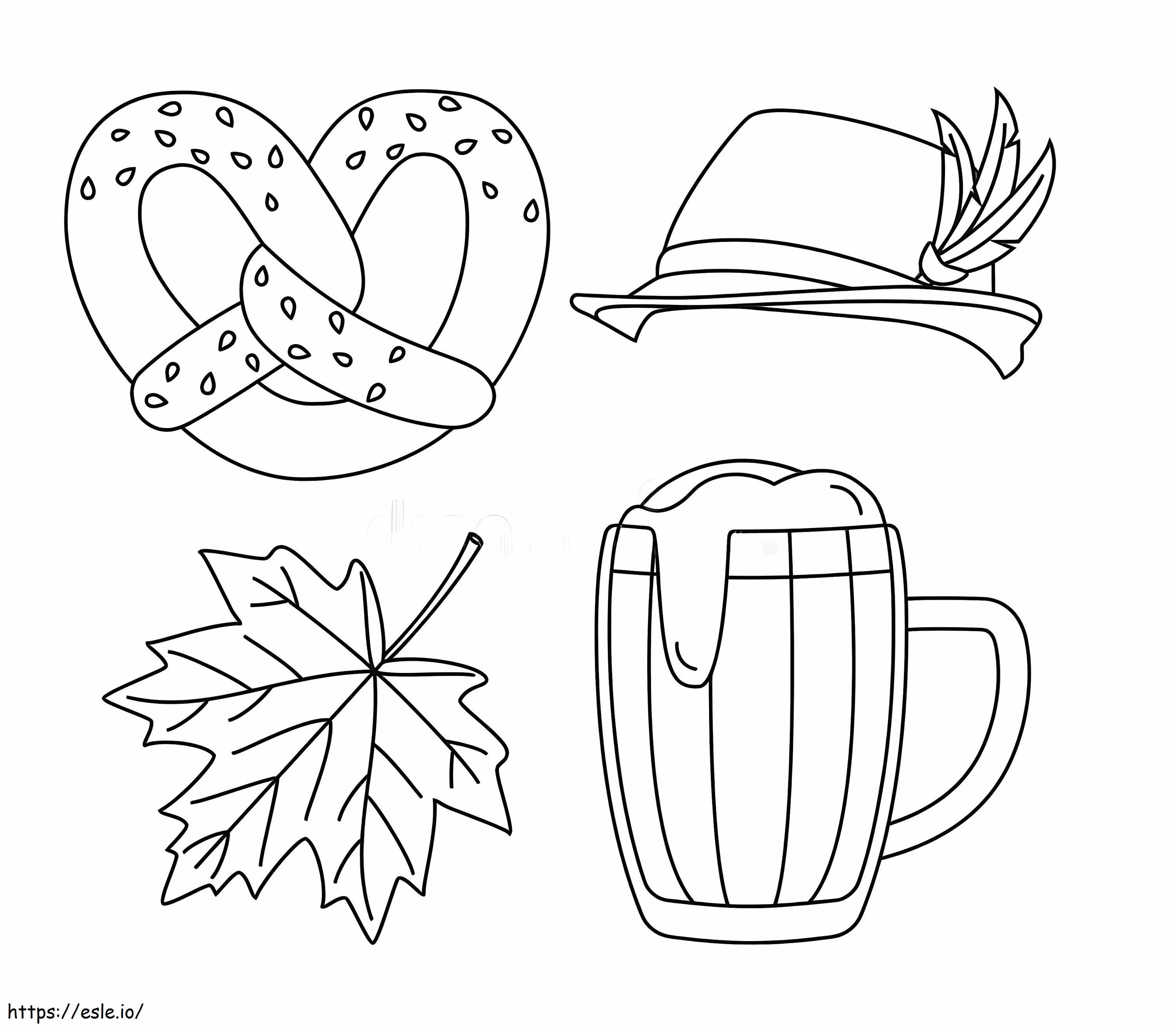 Oktoberfest coloring page