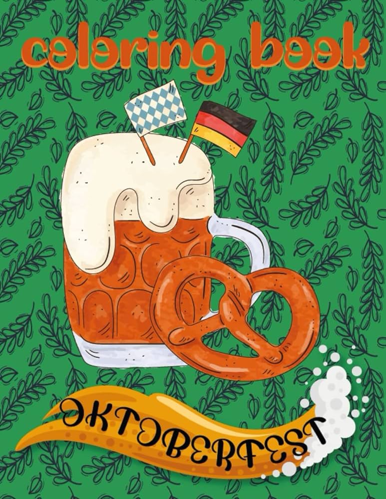 Oktoberfest coloring book oktoberfest activity book for kids germany coloring book oktoberfest activity book by publishing oktoberfest