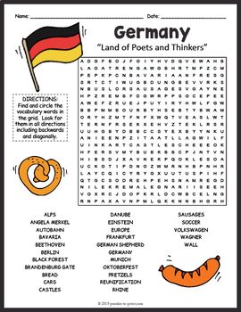 Germany word search puzzle worksheet activity germany for kids germany activities