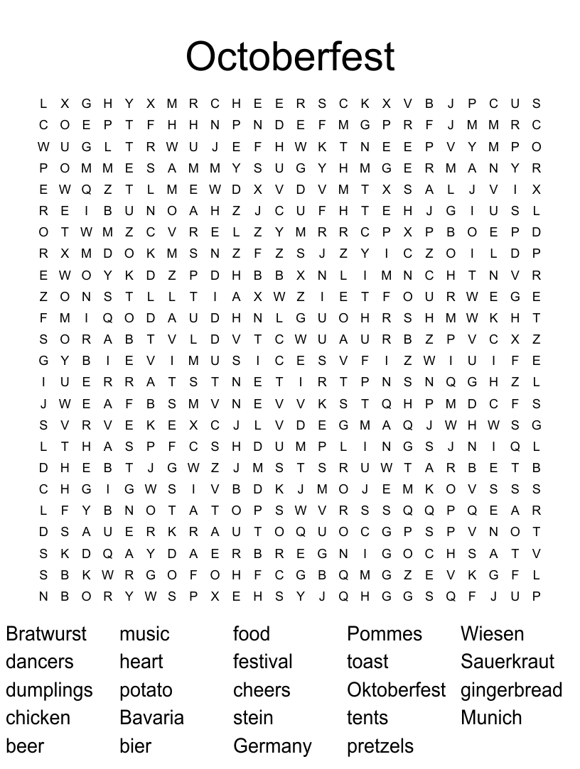 Germany word search