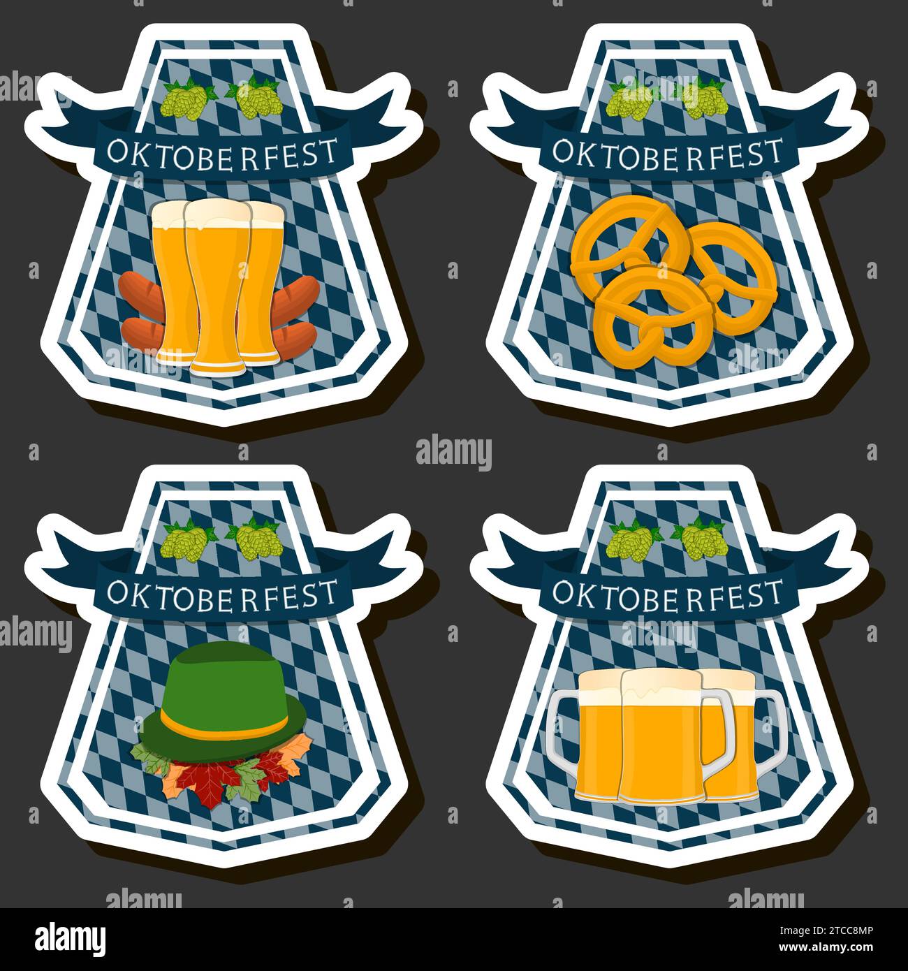 Oktoberfest logo vector vectors hi