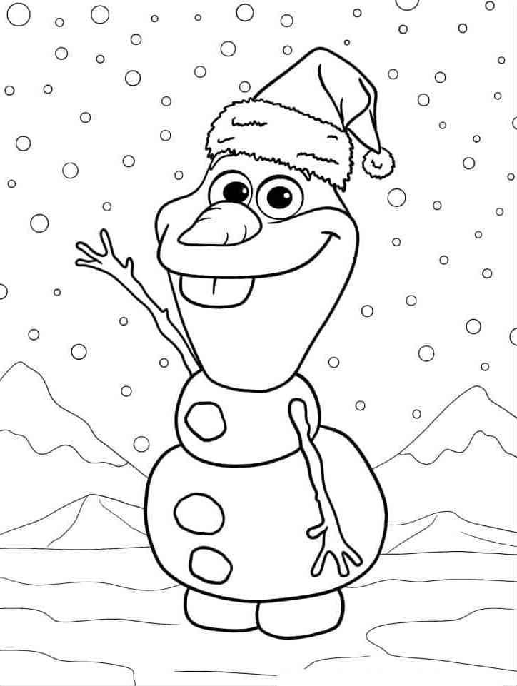 Olaf coloring pages by coloringpageswk on