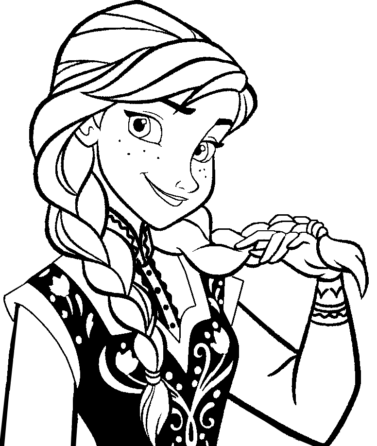 Free printable frozen coloring pages for kids