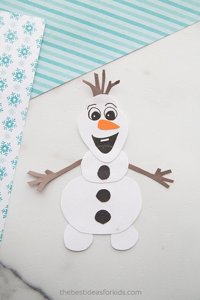 Olaf craft with free printable