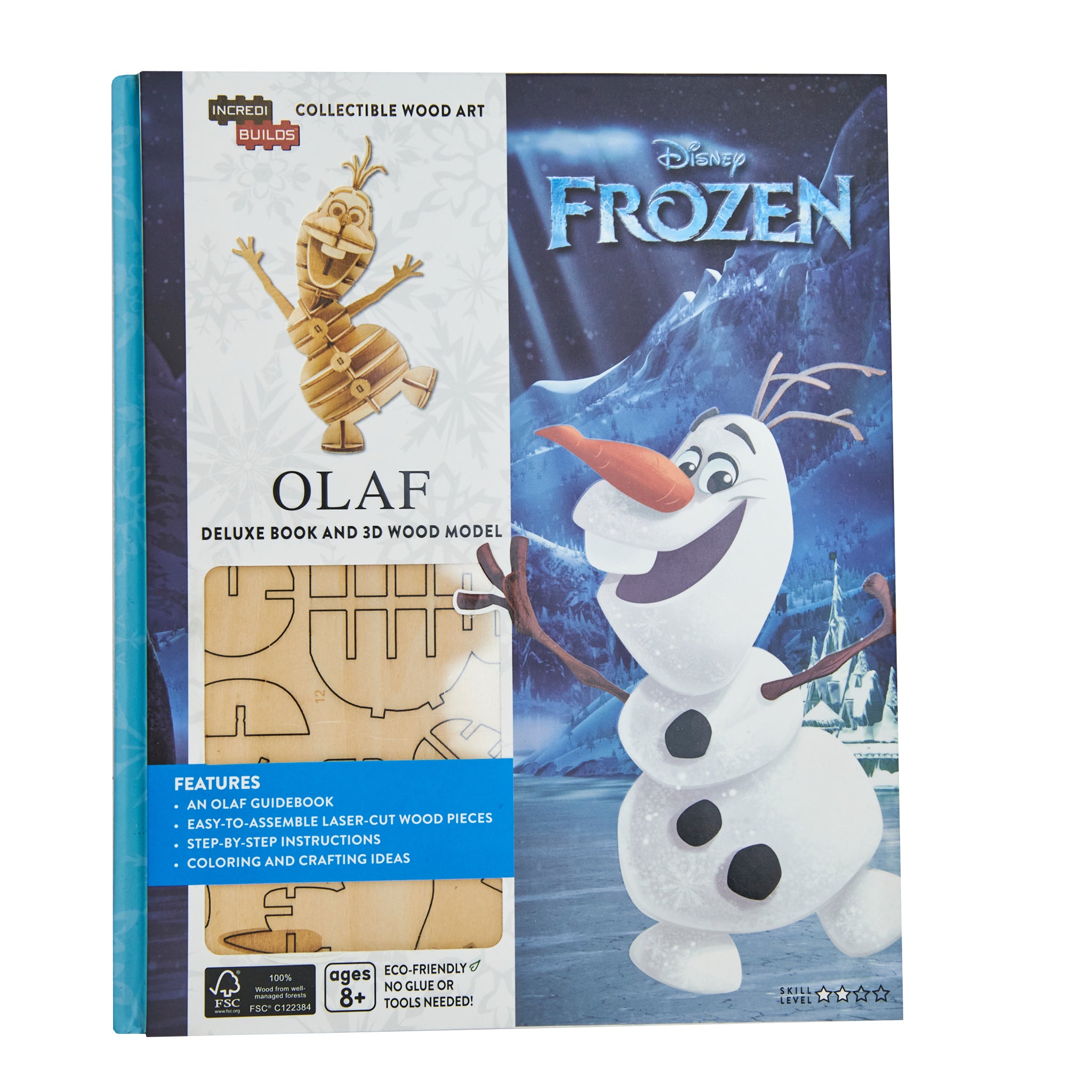 Disney frozen olaf deluxe book and model set â