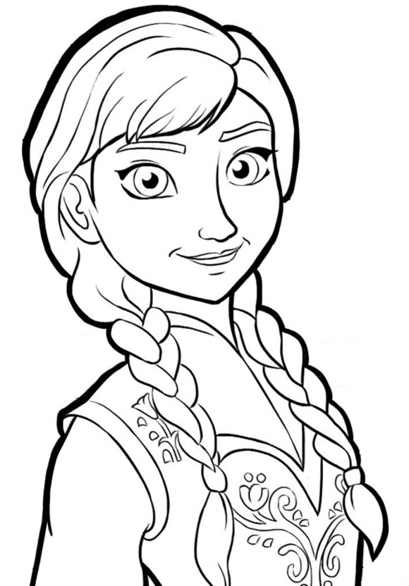 Free printable frozen coloring pages for kids