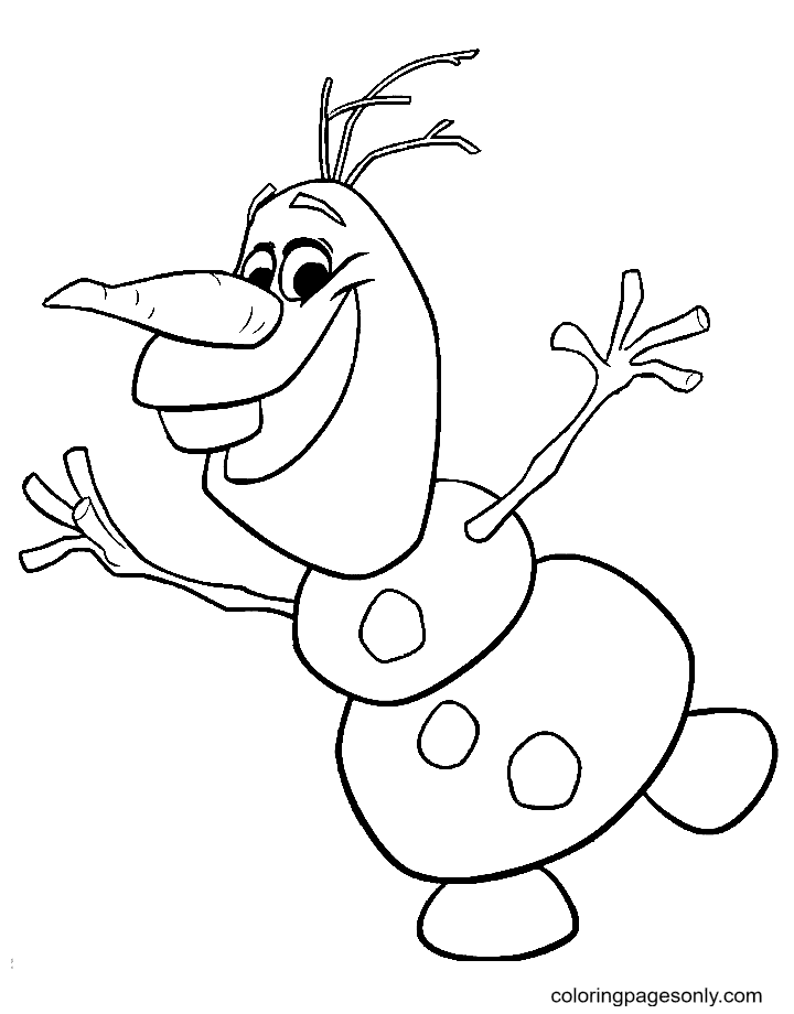 Olaf coloring pages printable for free download