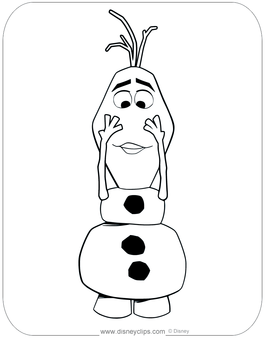 Frozen coloring pages