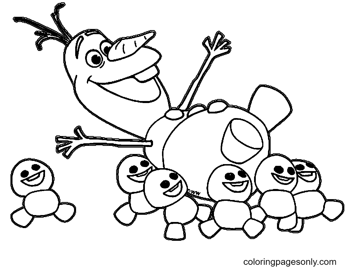 Olaf coloring pages printable for free download