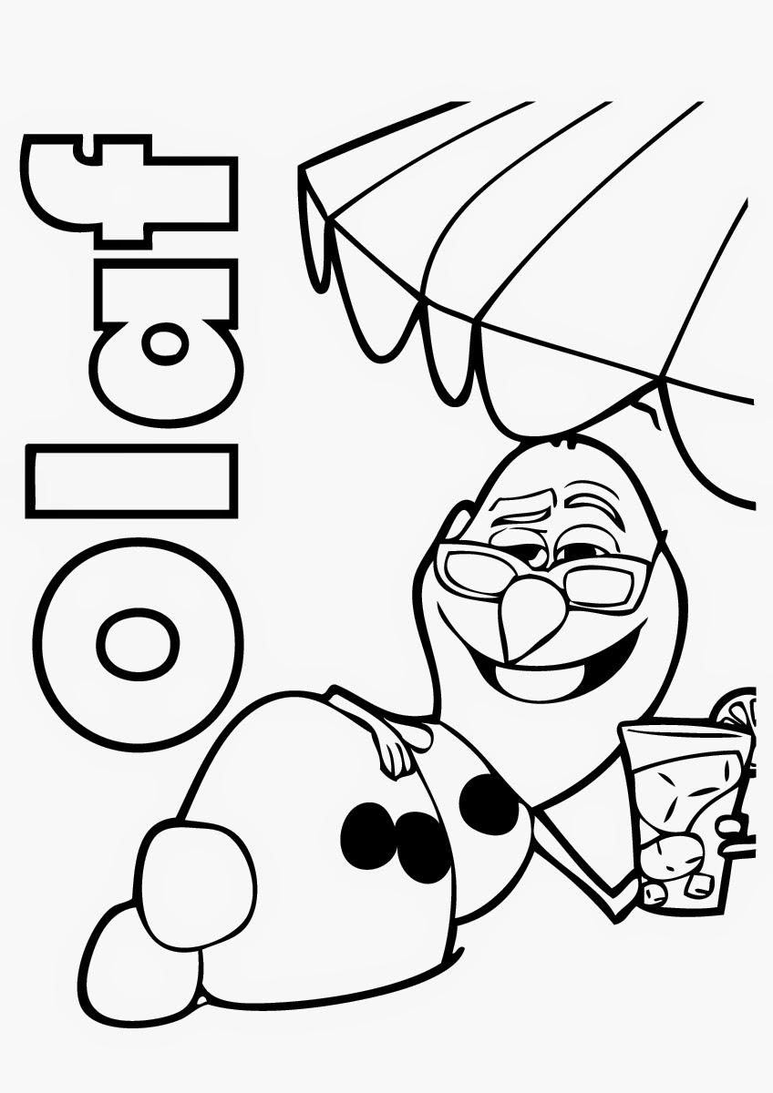 Frozens olaf coloring pages
