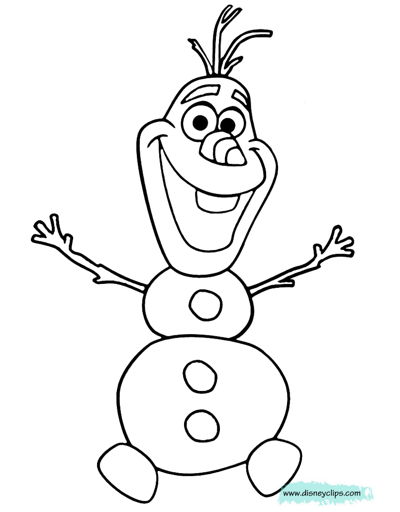 Frozen coloring pages