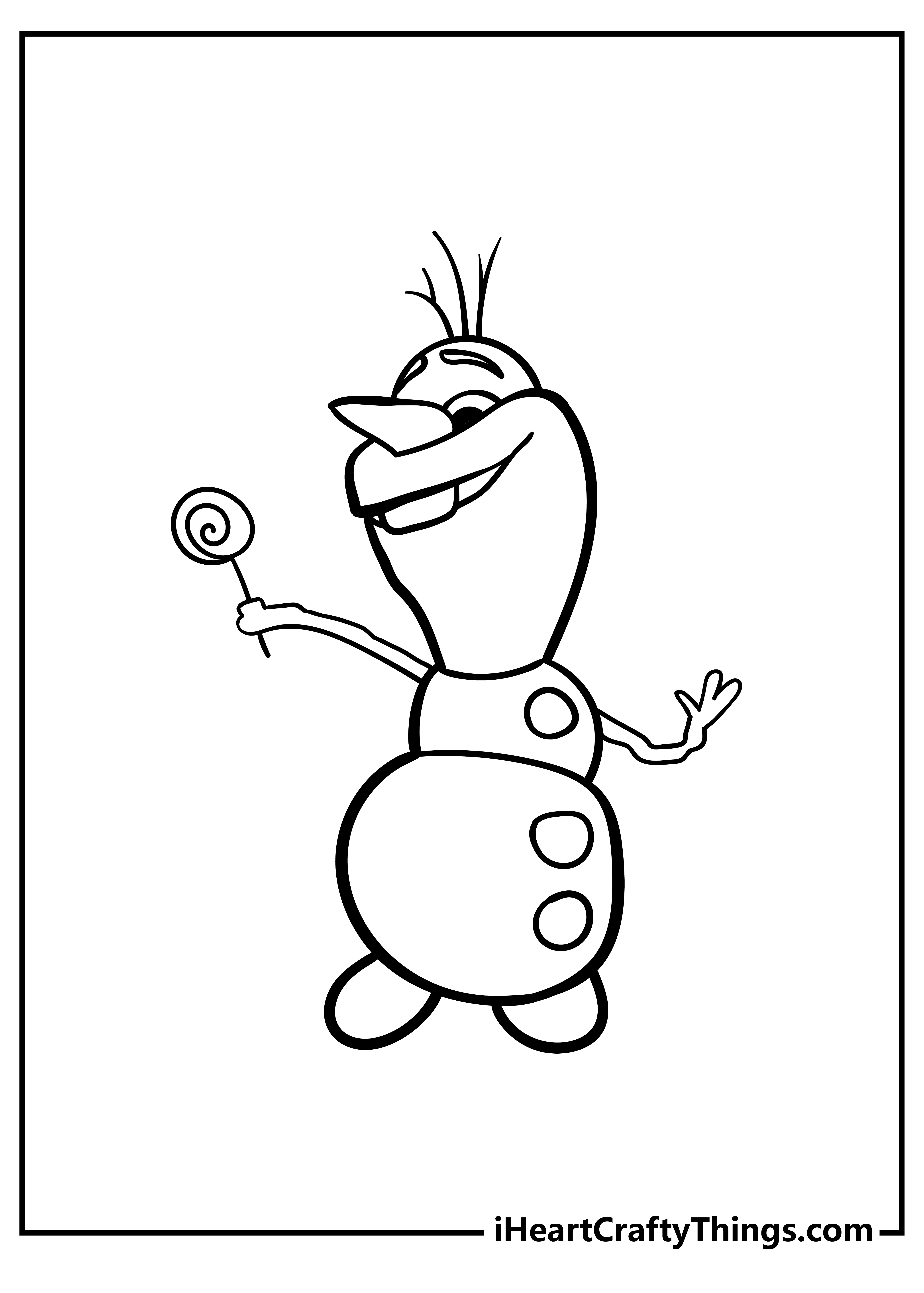 Olaf coloring pages free printables