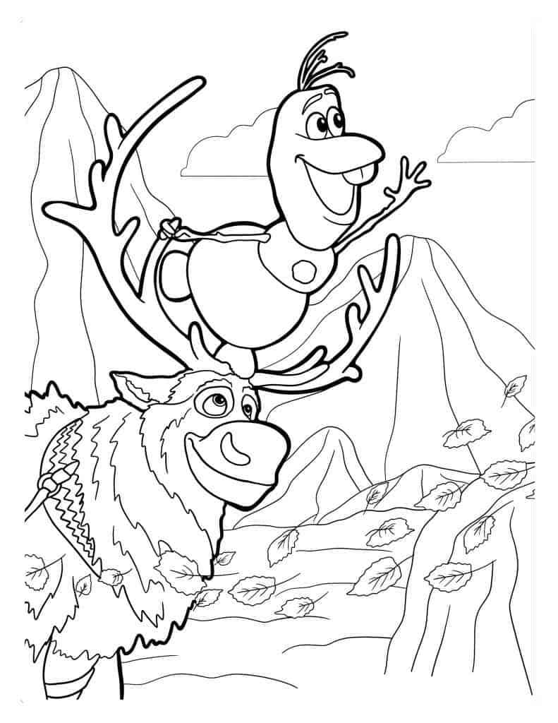 Olaf coloring pages by coloringpageswk on