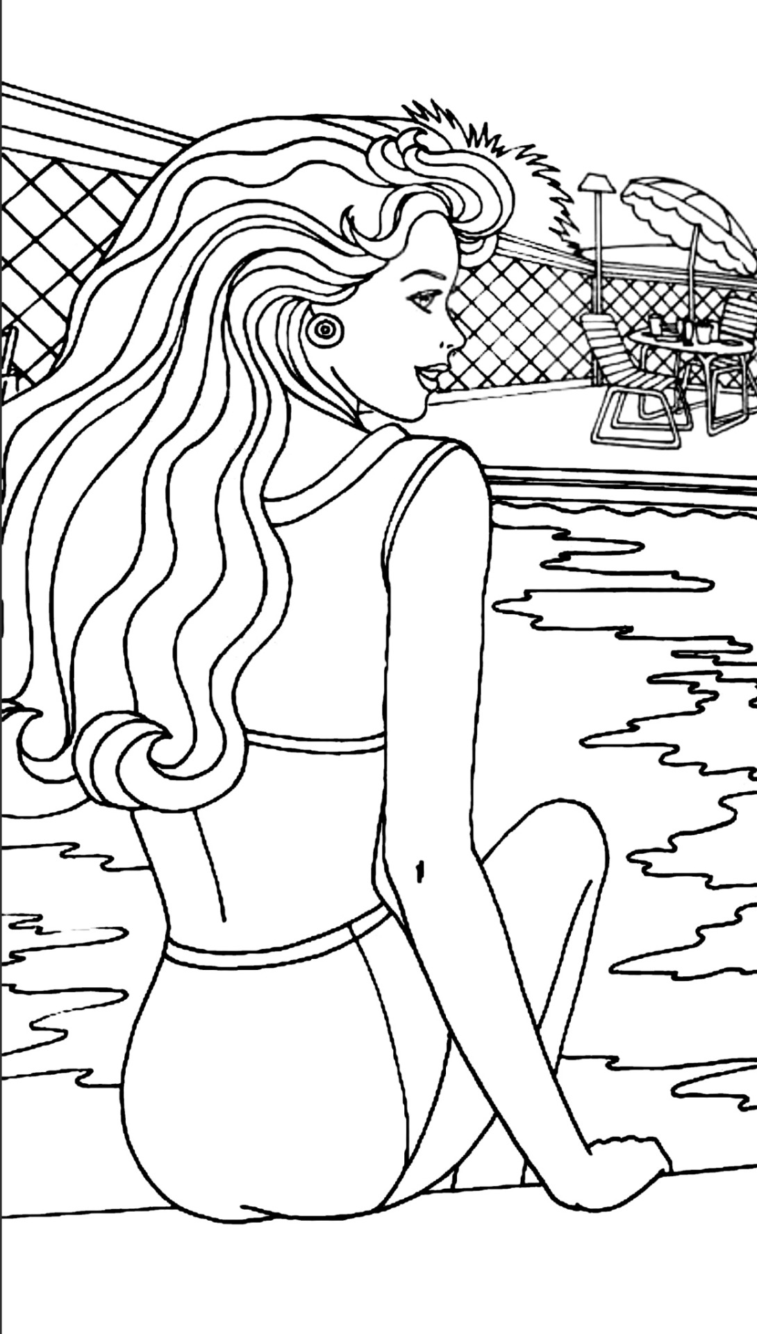 Art ramblings â another go at one of those old barbie coloring