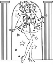 Barbie coloring pages for girls
