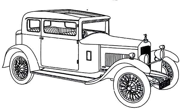 Printable antique cars coloring pages pdf